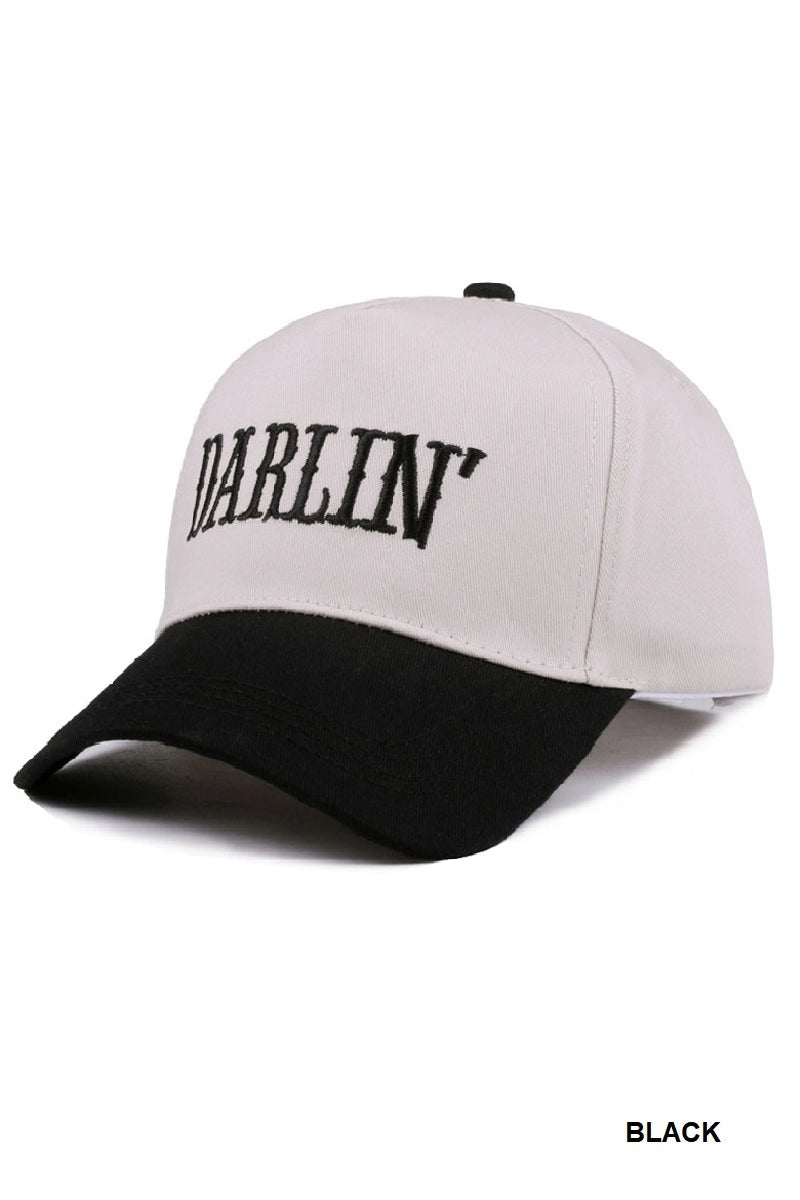 Darlin embroidered canvas cap